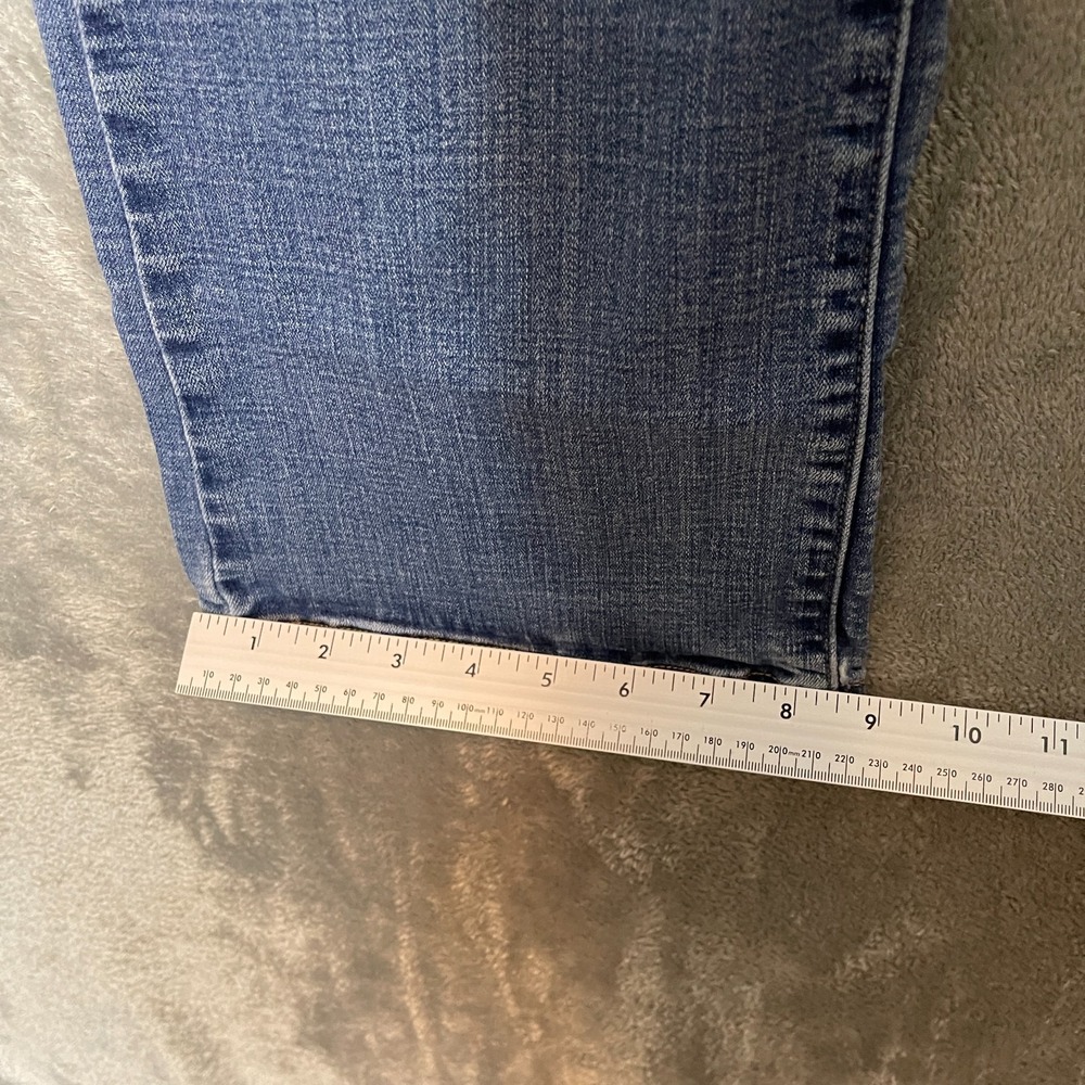 Levis 529 Women Curvy Bootcut Jeans 10 SHORT Low Rise Y2K Worn In Medium Wash - Picture 10 of 13